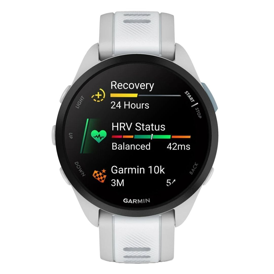 Garmin Forerunner 165 GPS Running Smartwatch (Mist Gray-Whitestone)
