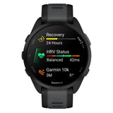 Garmin Forerunner 165 GPS Running Smartwatch (Black-Slate Gray)