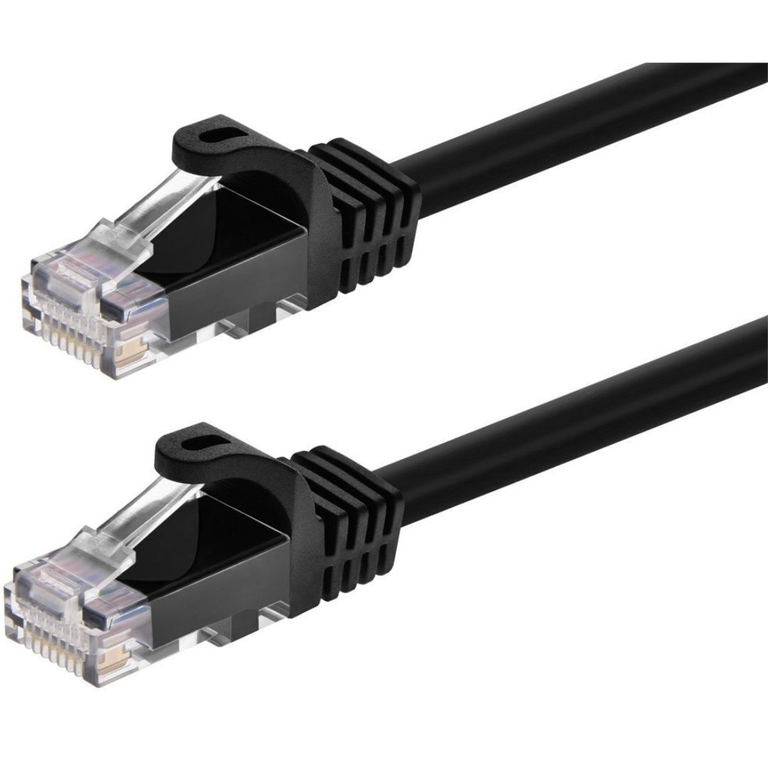Monoprice Cat5e 10-Feet UTP, 24AWG, 350MHz, Pure Bare Copper, FLEXboot Ethernet Patch Cable (Black)