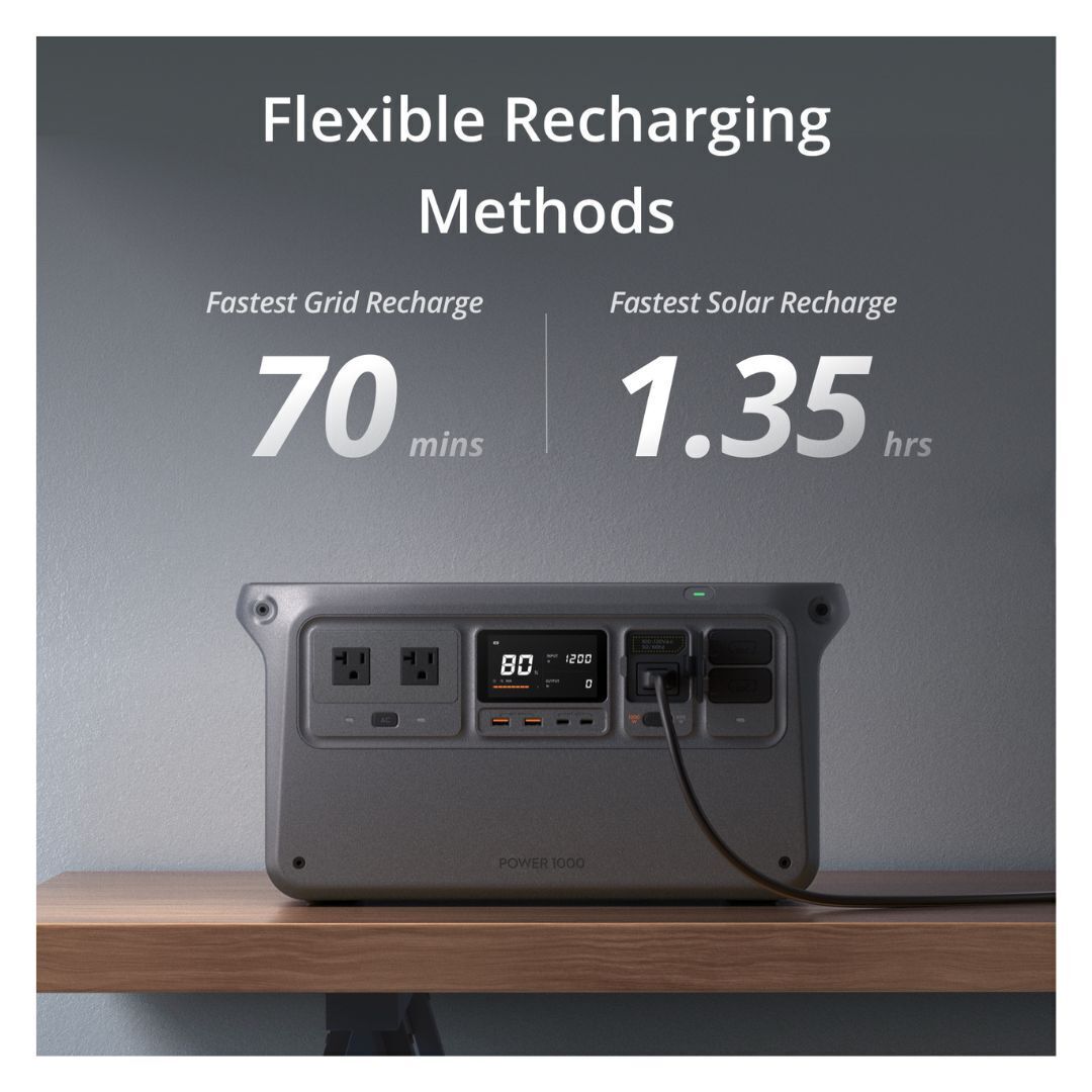 DJI Power 1000 with Intelligent Battery Management System and Multiple Recharging Options