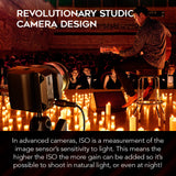 Blackmagic Design Micro Studio Camera 4K G2 Bundle with battery, 6' 4K HDMI cable, and cable ties