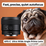 Sony E 11mm F1.8 APS-C Ultra Wide Angle Prime Lens with Editing Software, 64GB Memory Card Bundle