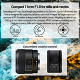 Sony E 11mm F1.8 APS-C Ultra Wide Angle Prime Lens with Editing Software, 64GB Memory Card Bundle