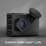 Garmin Dash Cam™ Live Bundle with Constant Power Cable and 128GB MicroSDXC Card