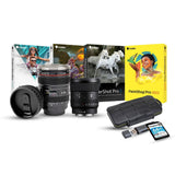 Sony FE 20mm f/1.8 G Ultra-Wide Angle G Lens with Editing Software, 64GB Memory Card Bundle