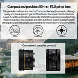 Sony FE 50mm f/2.5 G Full-Frame Ultra-Compact G Lens with Editing Software, 64GB Memory Card Bundle