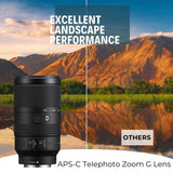 Sony E 70-350mm f/4.5-6.3 G OSS Lens - Telephoto Zoom Lens with 64GB Memory Card, and Camera Bag