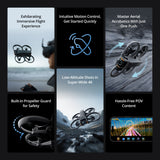 DJI Avata 2 Fly More Combo (3 Batteries) with FPV Remote Control 3 , ND Filters Set, and Accessories