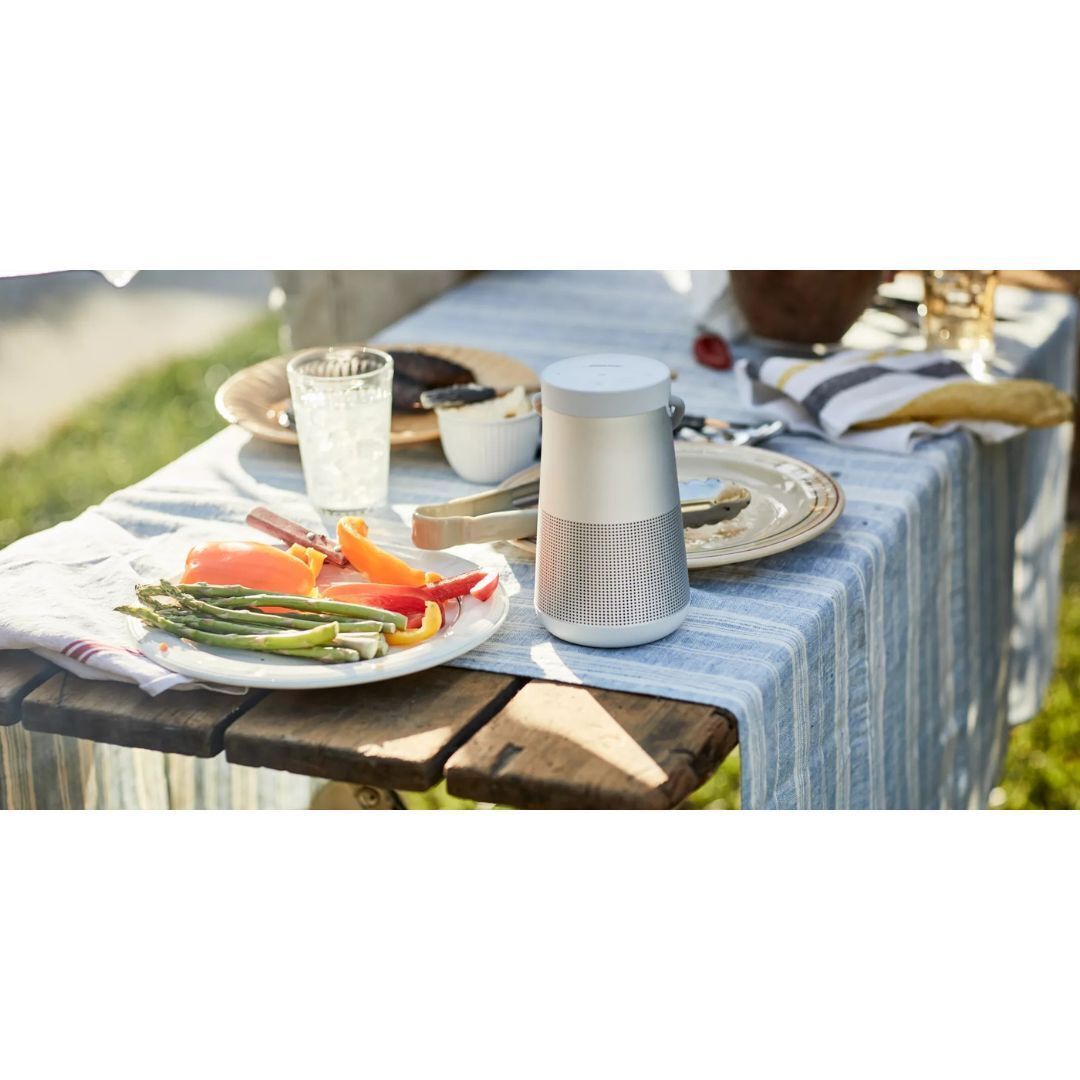 Bose SoundLink Revolve Plus II Bluetooth Speaker with Water and Dust Resistant Design (Luxe Silver)