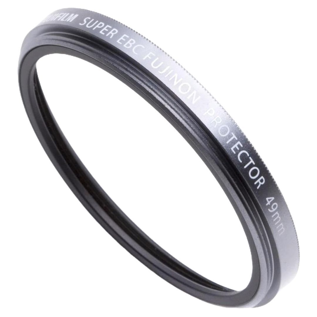 Fujifilm Protector Camera Lens Filter PRF-49 with Super Electron Beam Coating (Silver)