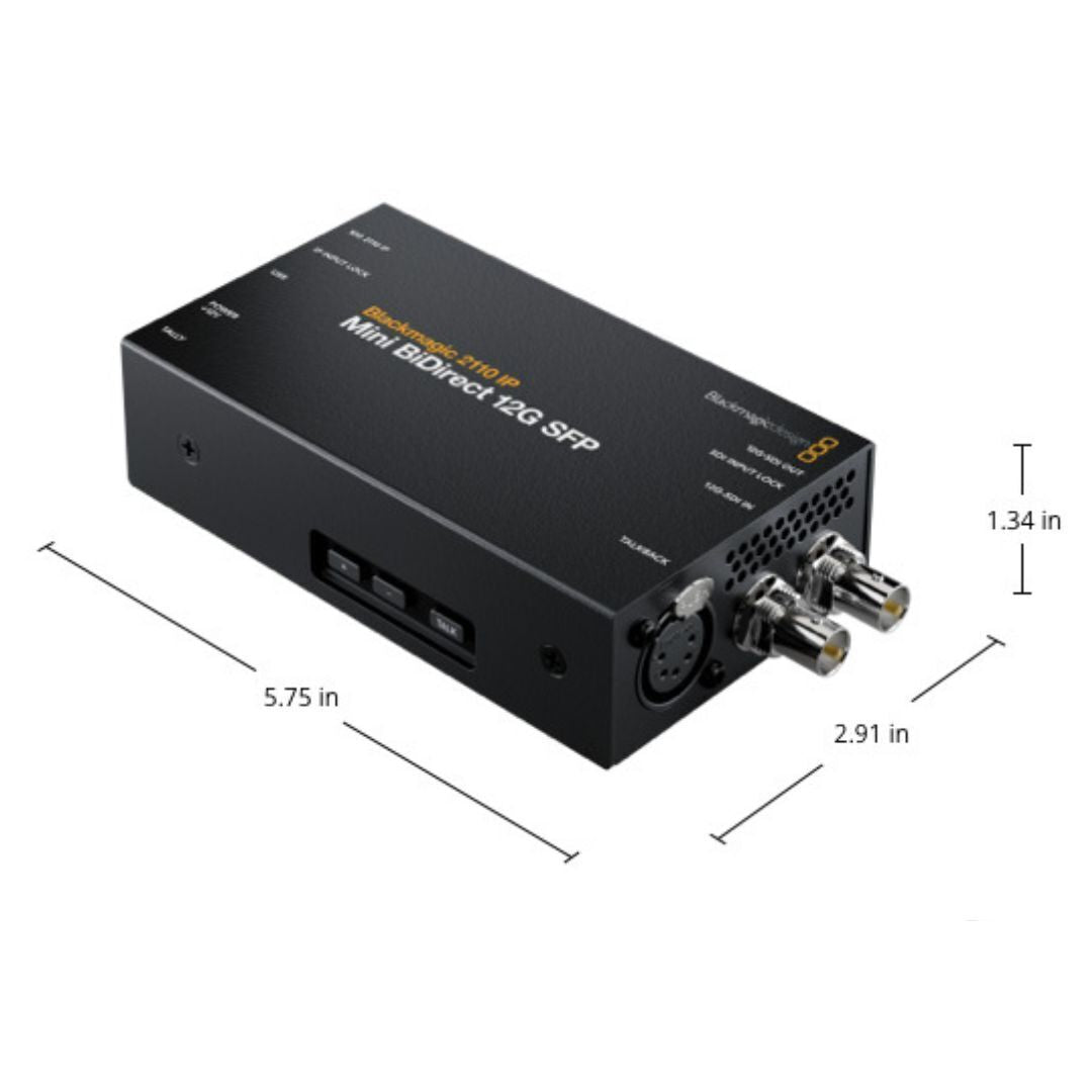 Blackmagic Design 2110 IP Mini BiDirect 12G SFP Converter