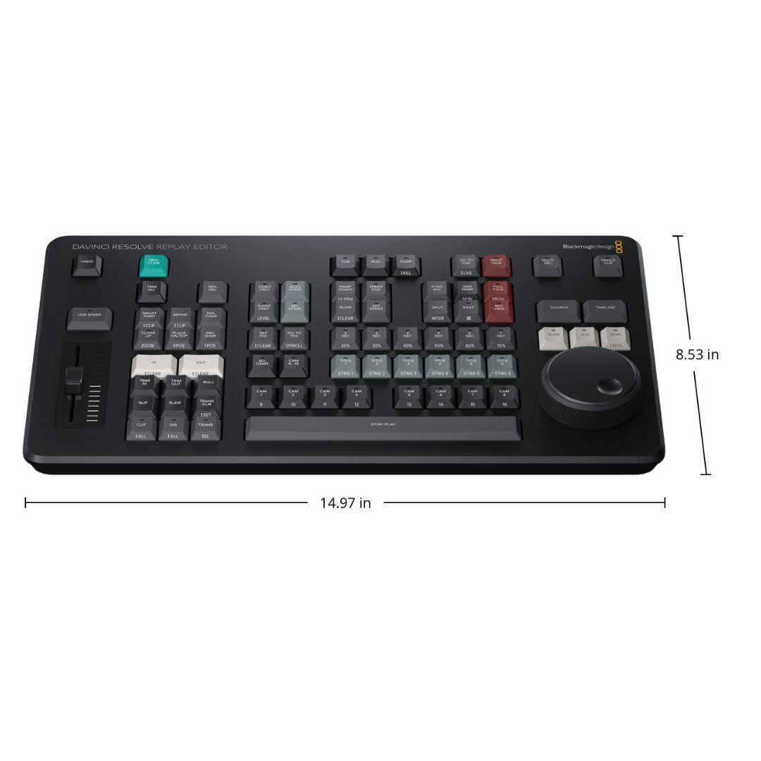 Blackmagic Design DaVinci Replay Resolve Editor for Fast Multi-Cam Editing (Black)