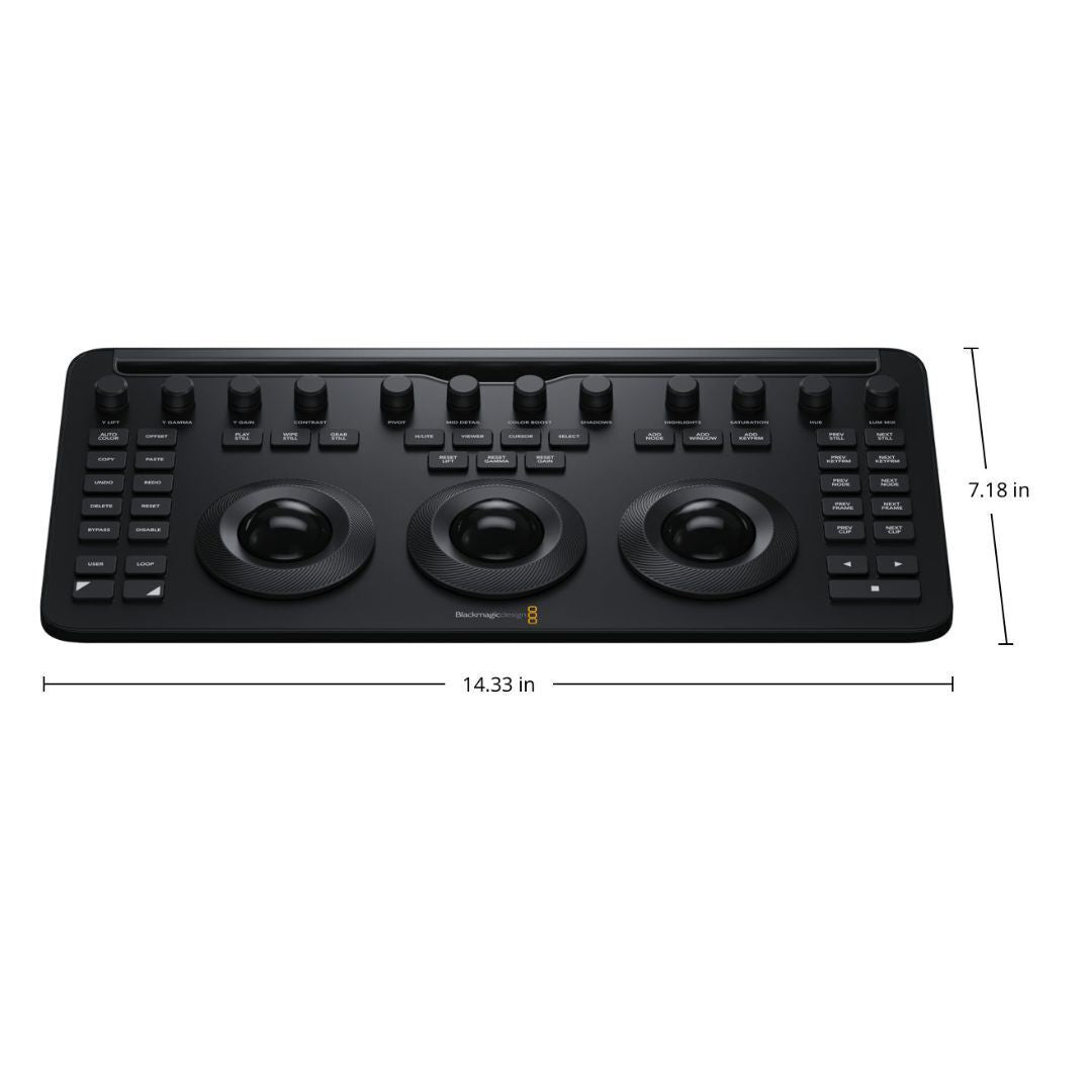 Blackmagic Design DaVinci Resolve Micro Color Panel with Bluetooth and USB-C Connectivity (Black)