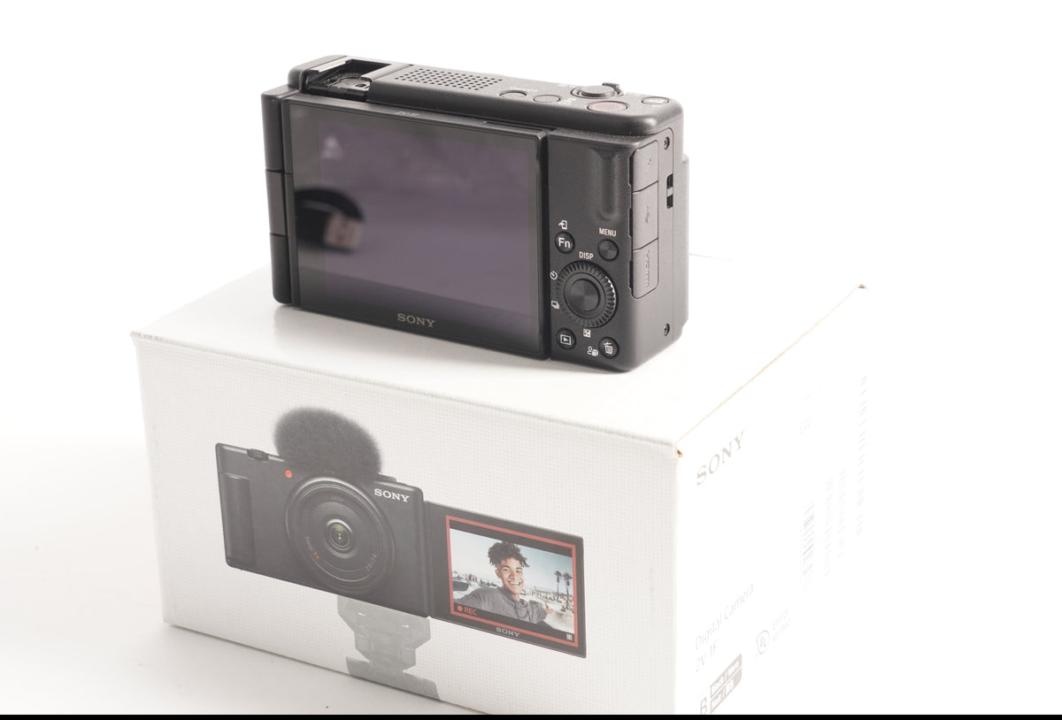 Sony ZV-1F Vlog Camera for Content Creators and Vloggers (Black) (Open Box)