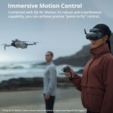 DJI Goggles 3 with DJI RC Motion 3 Bundle with Landing Pad, Weatherproof Case and 64GB SD Card
