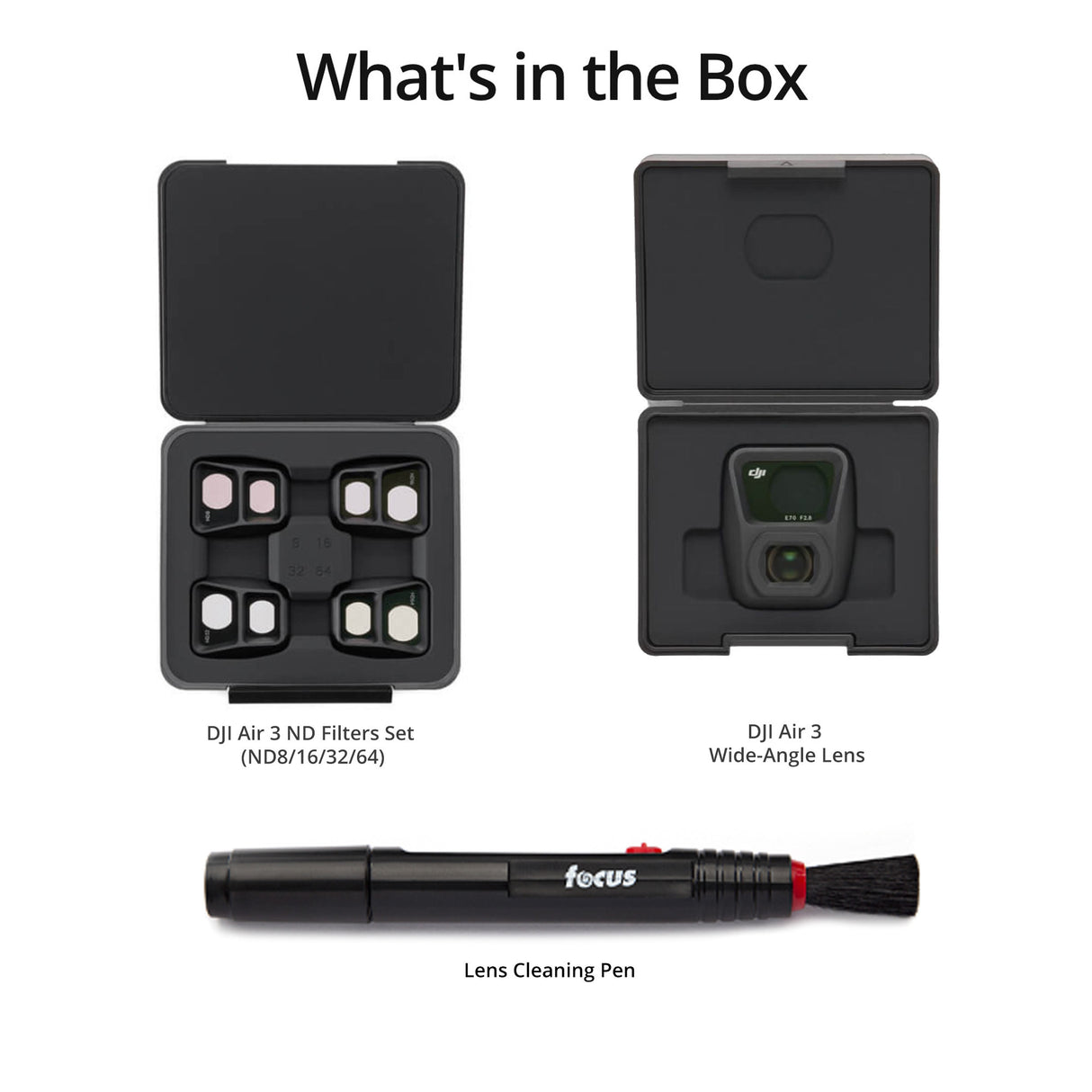 DJI Wide-Angle Lens for Air 3 with Lens Cleaning Pen bundle