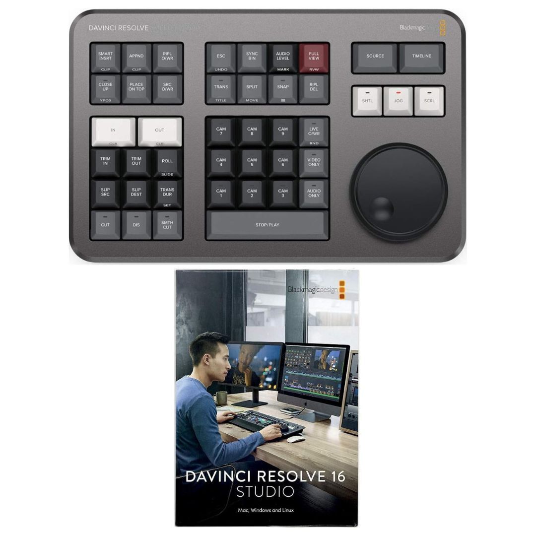Blackmagic Design DaVinci Resolve Studio with DaVinci Resolve Speed Editor