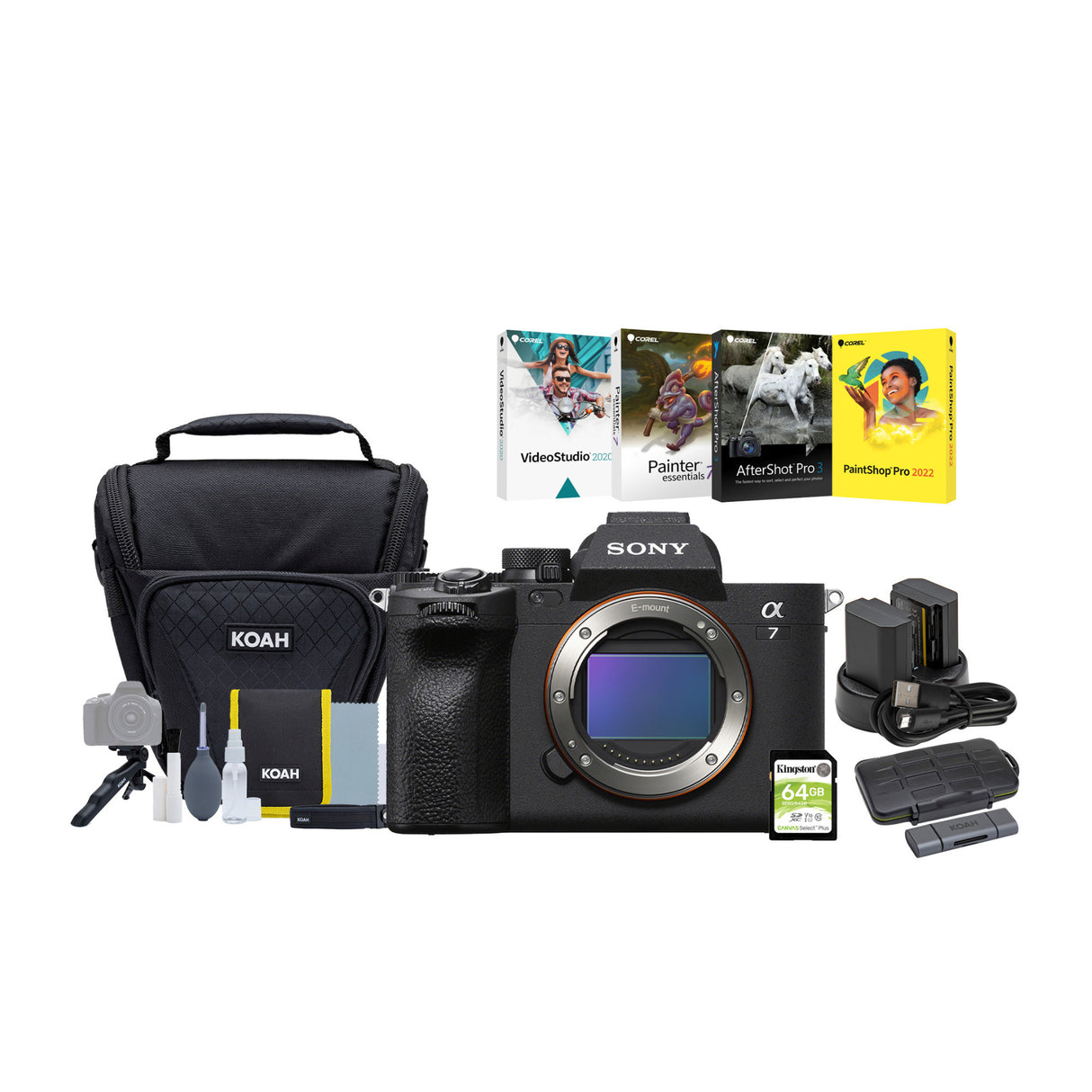 Sony Alpha 7 IV Full-frame Mirrorless Interchangeable Lens Camera (Body Only) Essentials Bundle