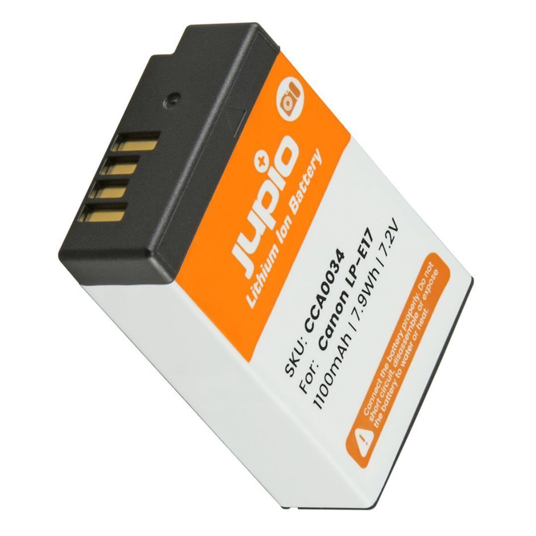 Jupio LP-E17 1100 mAh 7.2V 7.9Wh Camera Battery for Canon Cameras