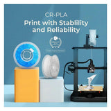 Creality 1.75mm PLA Filament with Precise Spooling Control for Worry-Free 3D Printing (1Kg, White)