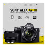 Sony a7 III Full Frame Mirrorless Camera with 28-70mm and FE 50mm f/1.8 Lens Kit