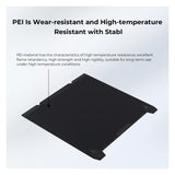 Creality K1 235 x 235mm Smooth PEI Build Plate with Double Handle and Strong Magnetic Force
