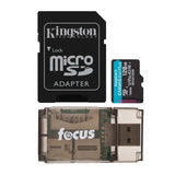 Kingston 128GB MicroSDXC Canvas Go Plus Memory Card with High Speed Card Reader