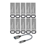 Kingston 128GB DataTraveler Kyson 200MBPS Read 60MBPS Write Speed Flash Drive (10-Pack) Bundle