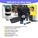 Sony Alpha FE 100-400mm f/4.5-5.6 GM Super Telephoto Zoom Lens with 64GB Memory Card Bundle