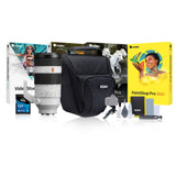 Sony Alpha FE 100-400mm f/4.5-5.6 GM Super Telephoto Zoom Lens with 64GB Memory Card Bundle