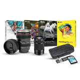 Sony 55-210mm Telephoto Lens with 64GB Memory Card, Editing Software, Camera Mug, and SD Card Reader