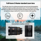 Sony FE 24-70mm f/2.8 GM Lens with 64GB Memory Card, Editing Software, Camera Case, and Accessories