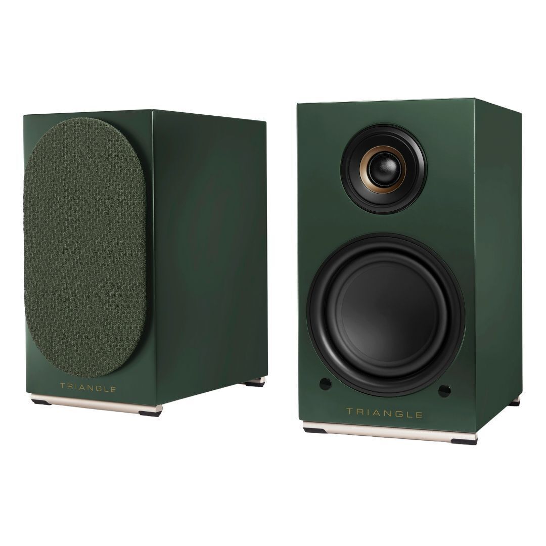 Triangle Audio AIO TWIN 2x50-Watt Wireless, Bluetooth and Wi-Fi Speaker Connectivity (English Green)