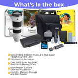 Sony FE 200-600mm f/5.6-6.3 G OSS Super Telephoto Zoom Lens with 64GB Memory Card Bundle
