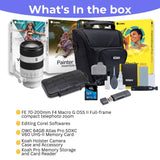 Sony FE 70-200mm F4 Macro G OSS II Full-Frame Compact Telephoto Zoom Lens with 64GB SD Card Bundle