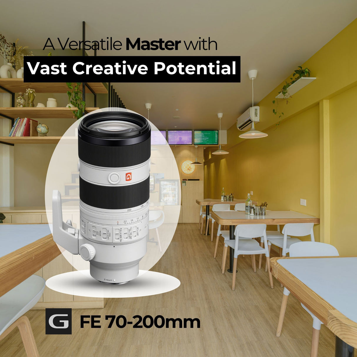Sony FE 70-200mm F2.8 GM OSS II Telephoto Lens with 64GB Memory Card, Editing Software Bundle