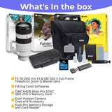 Sony FE 70-200mm F2.8 GM OSS II Telephoto Lens with 64GB Memory Card, Editing Software Bundle