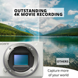 Sony Alpha ZV-E10 APS-C Mirrorless Vlog Camera with Shotgun Microphone, 128GB Memory Card Bundle