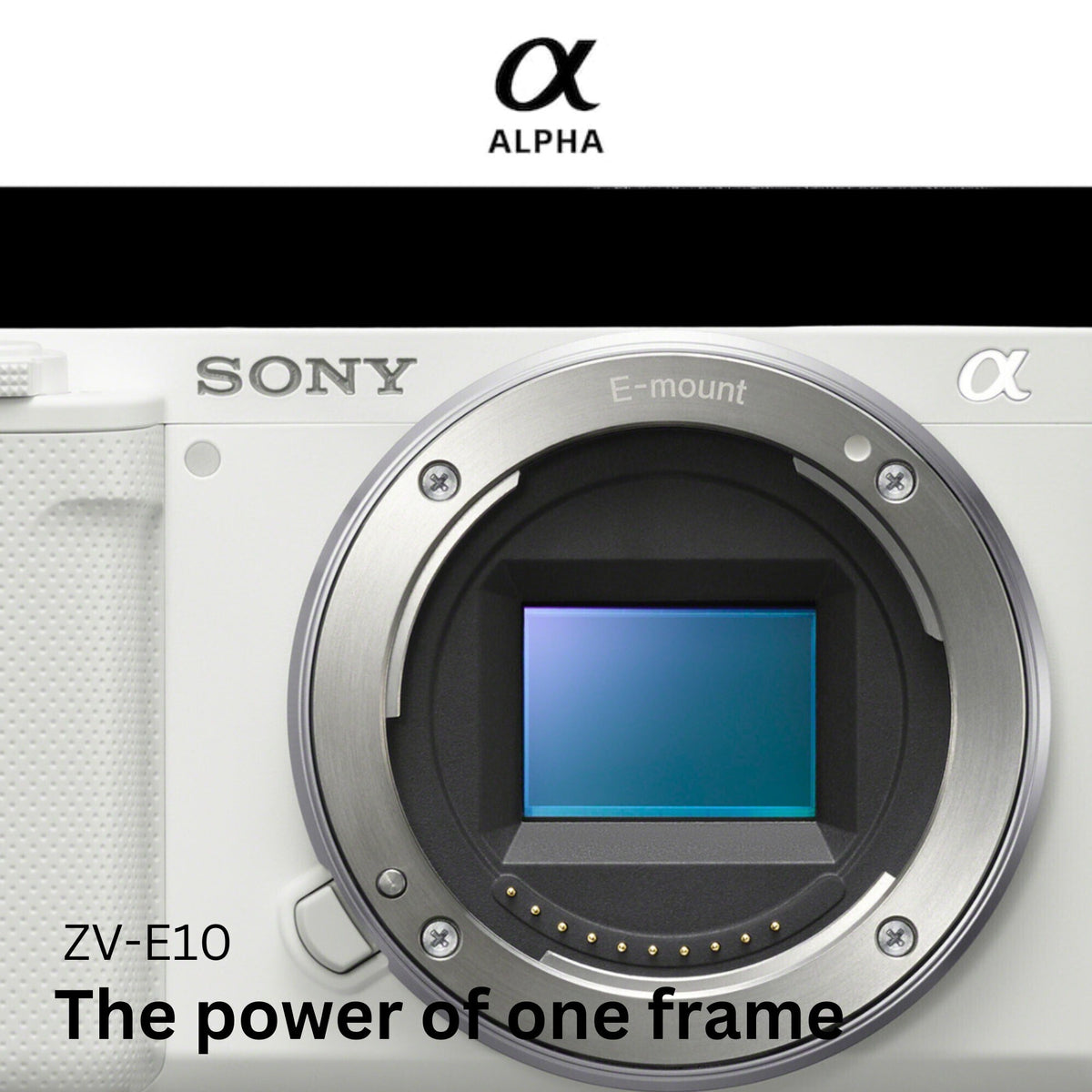 Sony Alpha ZV-E10 APS-C Mirrorless Vlog Camera with Shotgun Microphone, 128GB Memory Card Bundle