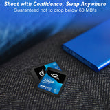 OWC 256GB Atlas Pro SDXC V60 UHS-II Memory Card for Advanced DSLR and Mirrorless Functions