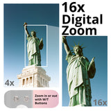 Koah 44MP FHD Point and Shoot Digital Camera with 16X Power Zoom (Black) and 32GB Card Bundle