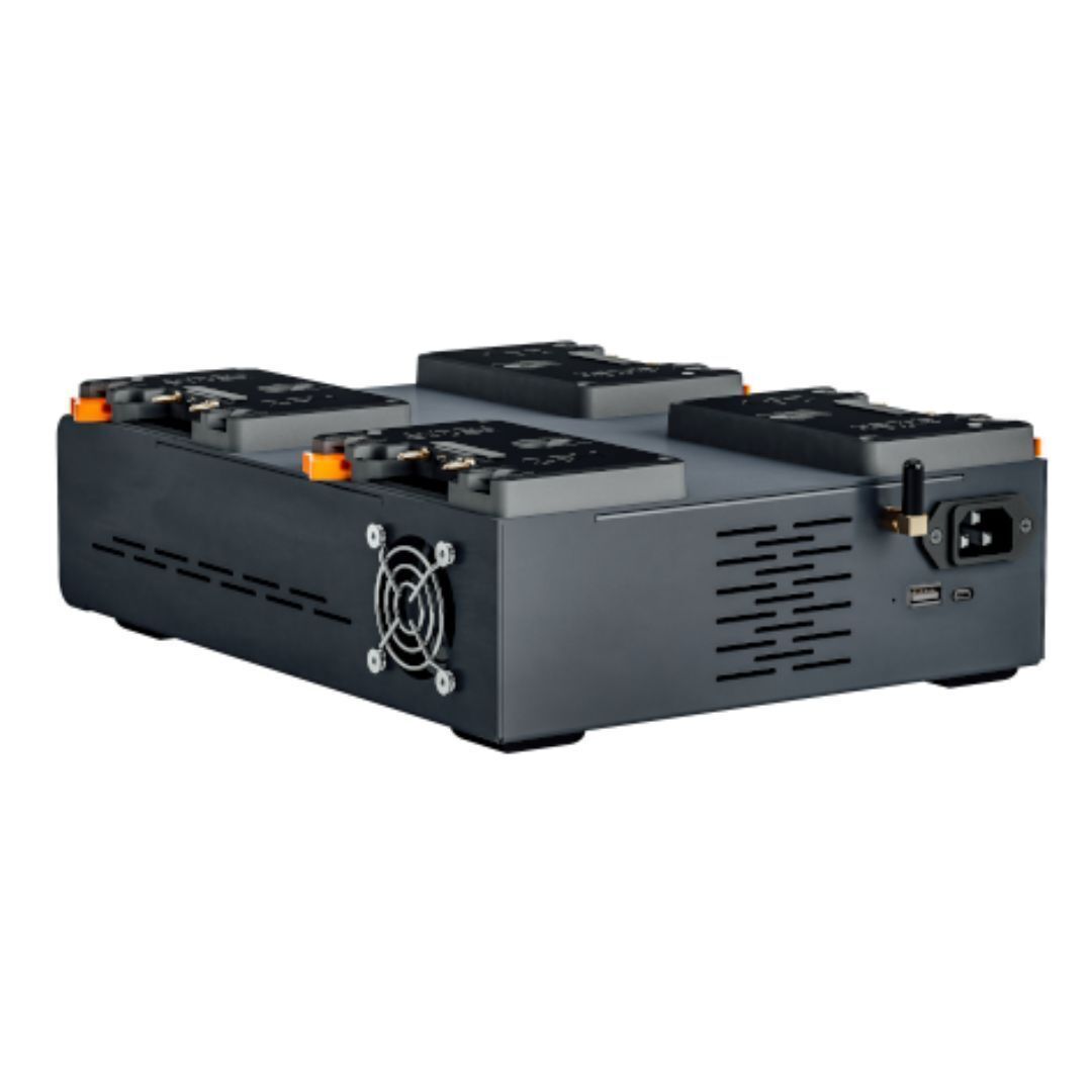 Anton Bauer Dionic 26V LP4 Quad Gold Mount Plus Charger with Dual Voltage and Expedited Charging