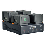Anton Bauer Dionic 26V LP4 Quad Gold Mount Plus Charger with Dual Voltage and Expedited Charging
