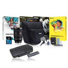 Sony FE 24-70mm f/2.8 GM Lens with 64GB Memory Card, Editing Software, Camera Case, and Accessories