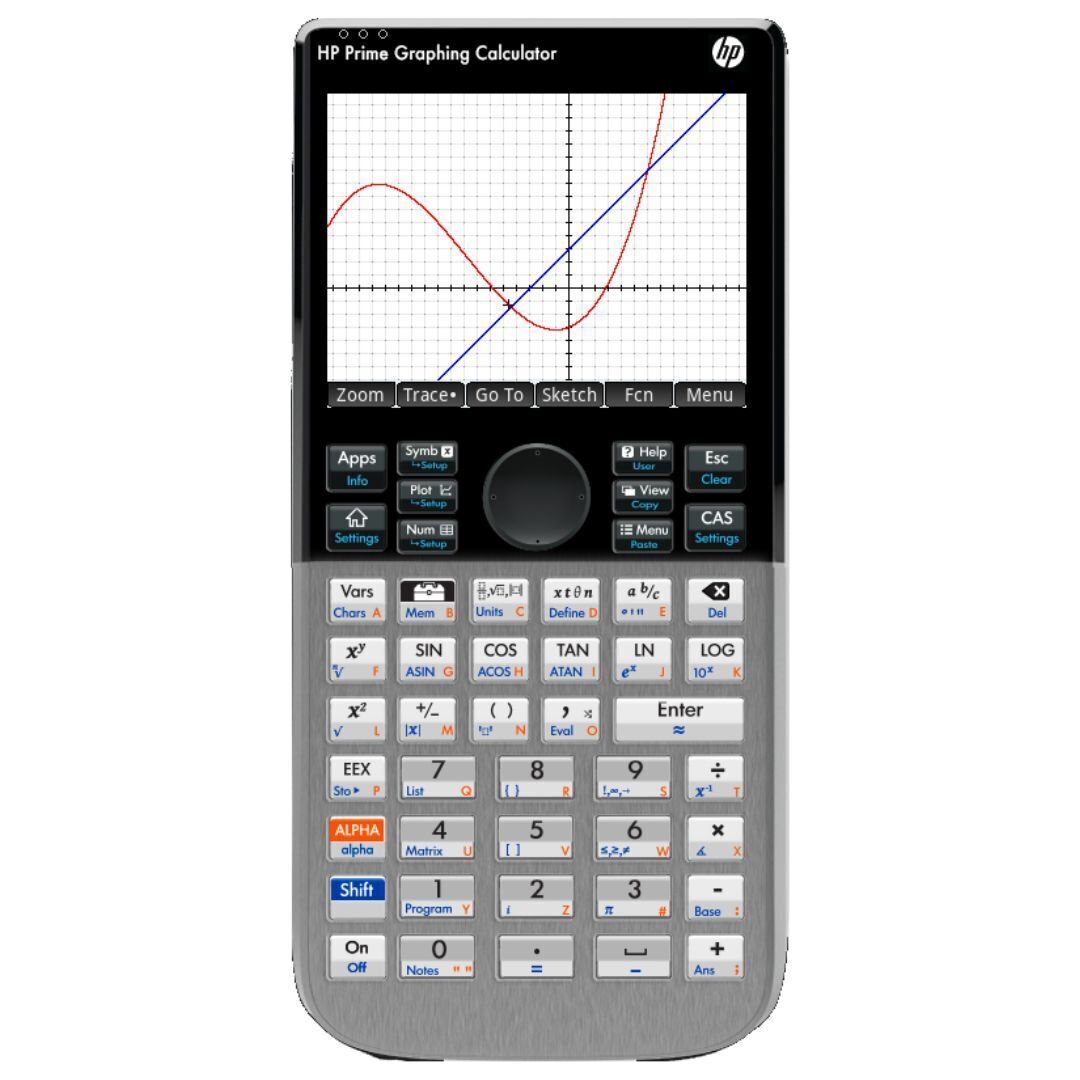HP Prime II Full-Color Multi-Touch Graphing Calculator with Touchscreen or Keypad Interaction