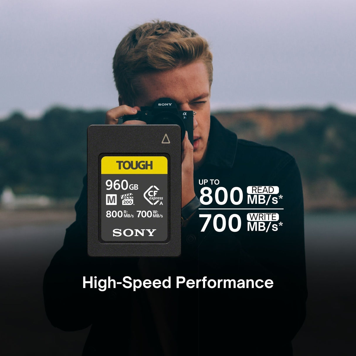 Sony 960GB CFexpress Type A Memory Card with CFexpress Type A SD Memory Card Reader Bundle