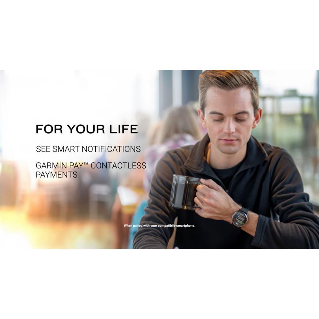 Garmin D2 Air X10 Touchscreen Aviator Smartwatch with Health and Fitness Features (Black-Silver)