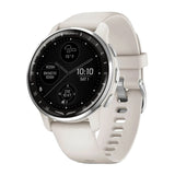 Garmin D2 Air X10 Touchscreen Aviator Smartwatch with Health and Fitness Features (Silver-Ivory)