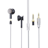 FiiO FF3S Drum-Style Dual Cavity Single Dynamic Driver Earbud Headphones (Black)