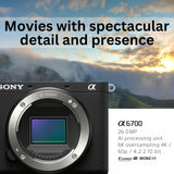 Sony Alpha 6700 APS-C Interchangeable Lens Hybrid Camera (Body Only) Shotgun Microphone Bundle